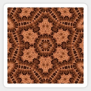 Pine cone abstract kaleidoscop Sticker